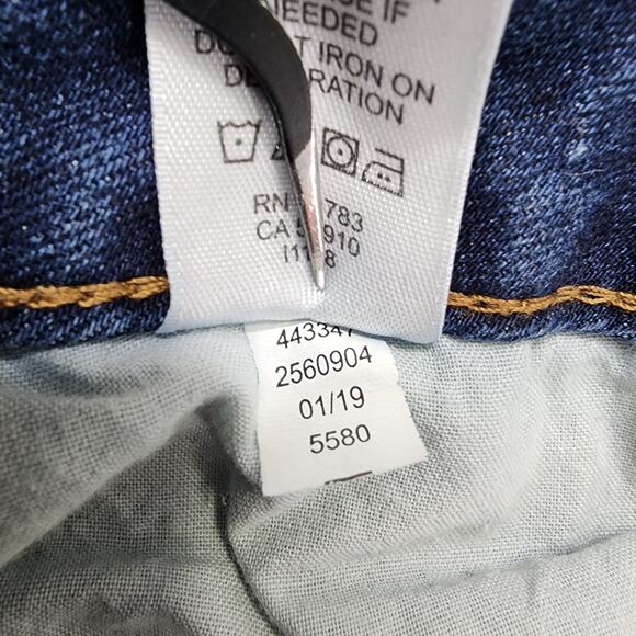 Maurices Jeans Womens 4 Blue Dark Wash Mid Rise Skinny Ankle Stretch Denim - Picture 8 of 13